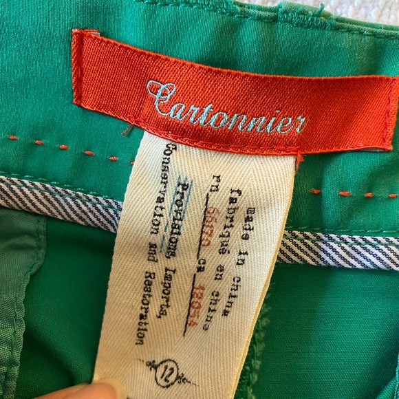 Anthropologie Green Bermudan shorts - Picture 4 of 7